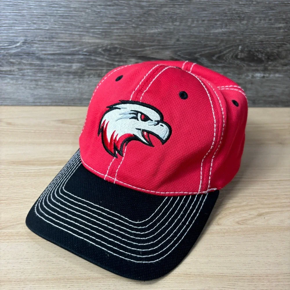 Minnetonka‎ Hat Cap Baseball Adult Small Red Baseball White Hawk High School